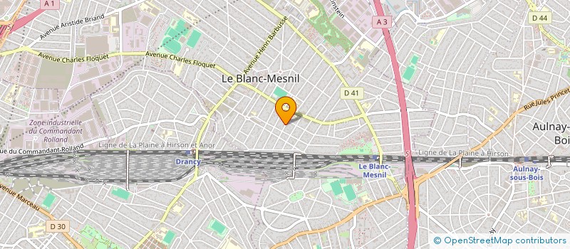 localisation de l'entreprise MN MENUISERIE  LE BLANC-MESNIL