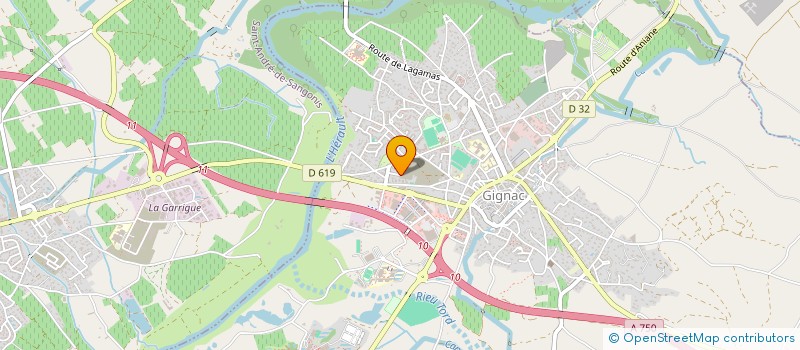 localisation de l'entreprise MN MULTI TRAVAUX à GIGNAC