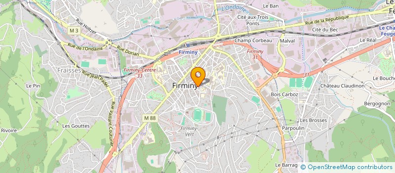 localisation de l'entreprise MN TELECOM à FIRMINY