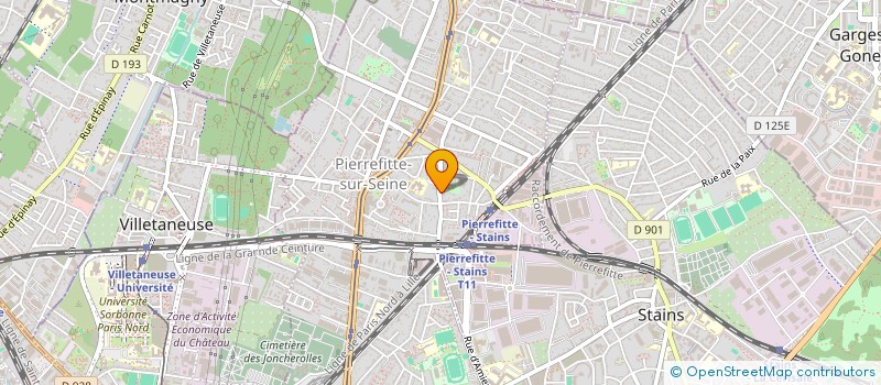 localisation de l'entreprise MN TRANSPORTS  PIERREFITTE-SUR-SEINE
