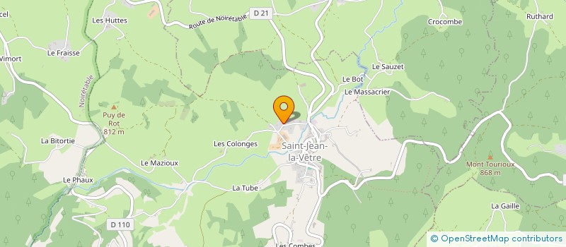 localisation de l'entreprise MN2B  SAINT-JEAN-LA-VETRE