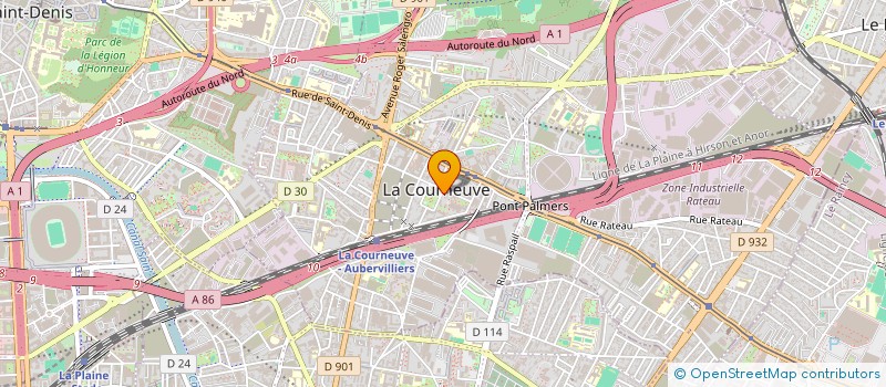 localisation de l'entreprise MNA à LA COURNEUVE