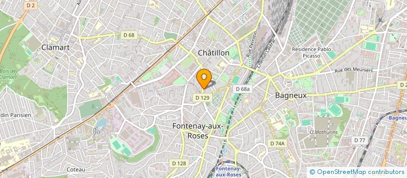 localisation de l'entreprise MNA AUTO SERVICES  CHATILLON