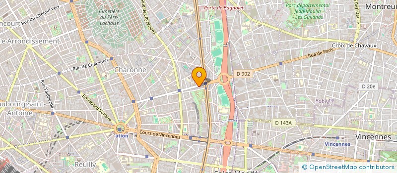 localisation de l'entreprise MNA BAT  PARIS