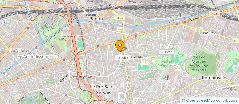 localisation de l'entreprise MNA RENOV à PANTIN