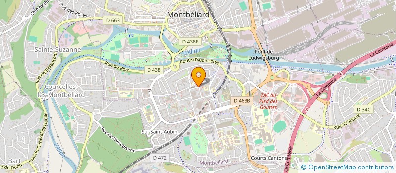 localisation de l'entreprise MNA SERVICES à MONTBELIARD