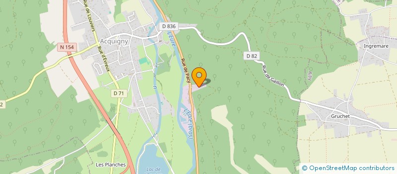 localisation de l'entreprise MNA TP  ACQUIGNY