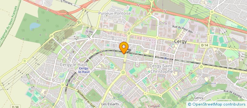 localisation de l'entreprise MNA TRANSPORT  CERGY