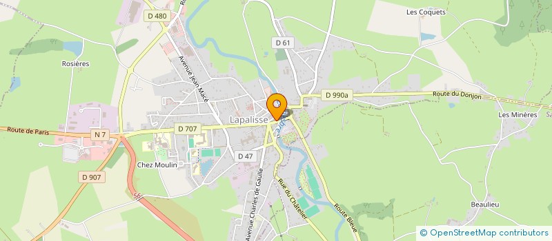 localisation de l'entreprise MNB  LAPALISSE