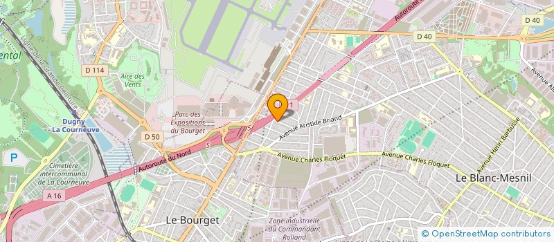 localisation de l'entreprise MNB BAT à LE BLANC-MESNIL