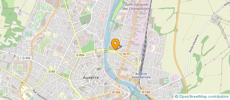 localisation de l'entreprise MNB TELECOM à AUXERRE