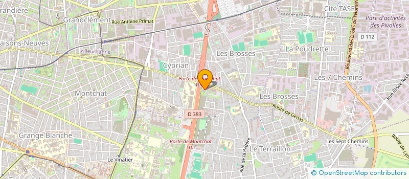 localisation de l'entreprise MNB TRANSERVICES à BRON