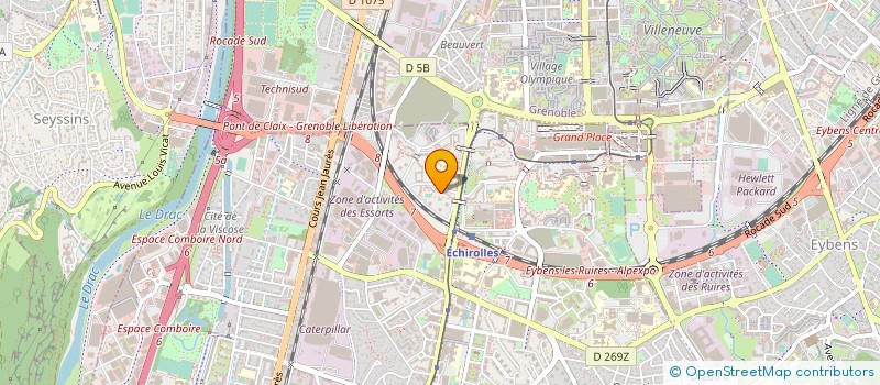 localisation de l'entreprise MNB TRANSPORT à ECHIROLLES