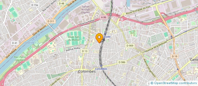 localisation de l'entreprise MNC  COLOMBES