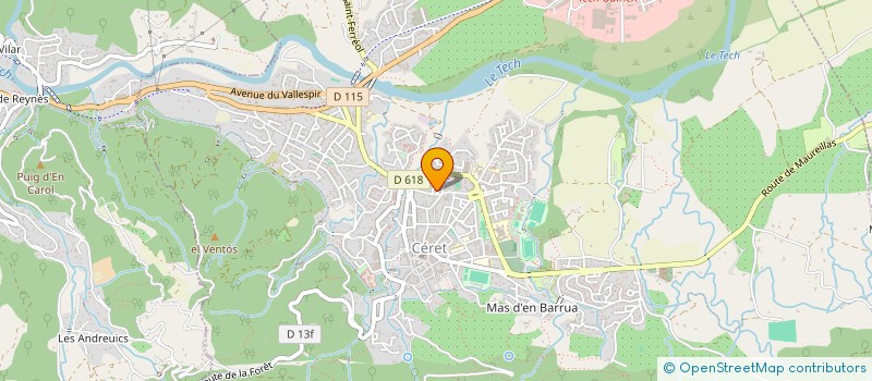 localisation de l'entreprise MNC IMMO  CERET