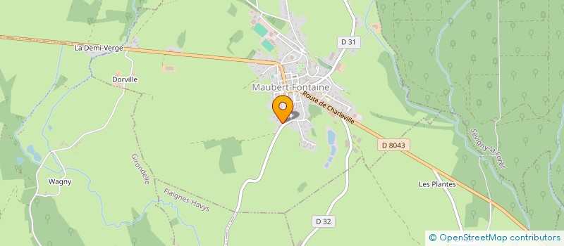 localisation de l'entreprise MNC MAUBERT  MAUBERT-FONTAINE