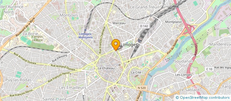 localisation de l'entreprise MNCJ à LIMOGES