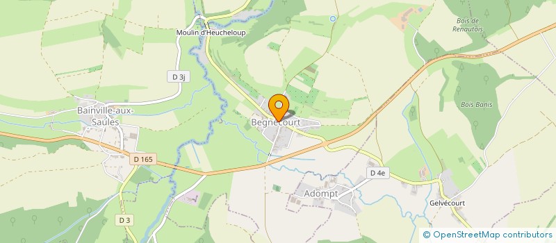 localisation de l'entreprise MNCL  BEGNECOURT