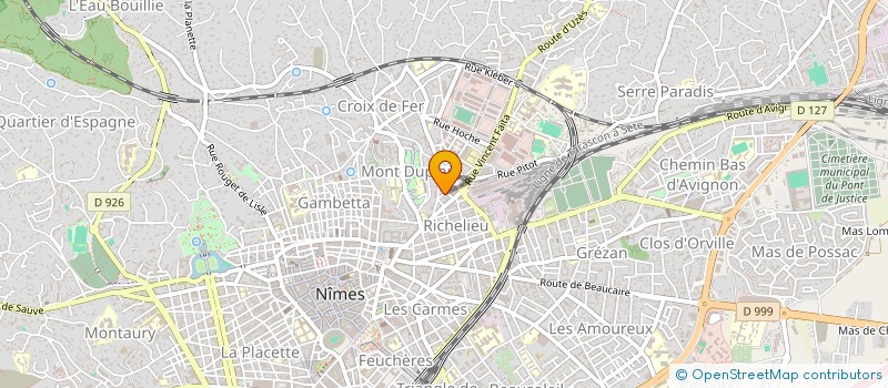 localisation de l'entreprise MND  NIMES