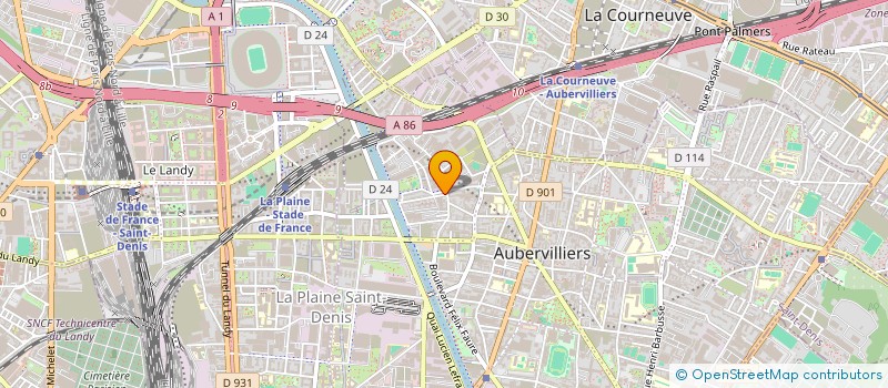 localisation de l'entreprise MND à AUBERVILLIERS