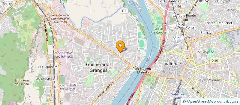 localisation de l'entreprise MND  GUILHERAND-GRANGES