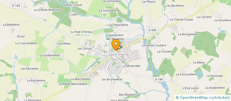 localisation de l'entreprise MND BOUCHERIE à SAINT-PIERRE-DES-NIDS