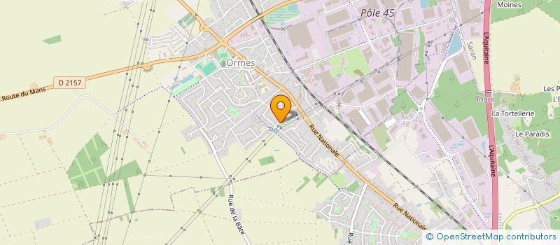 localisation de l'entreprise MND HOLDING à ORMES