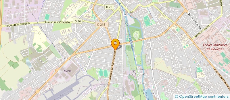 localisation de l'entreprise MND MAG  BOURGES