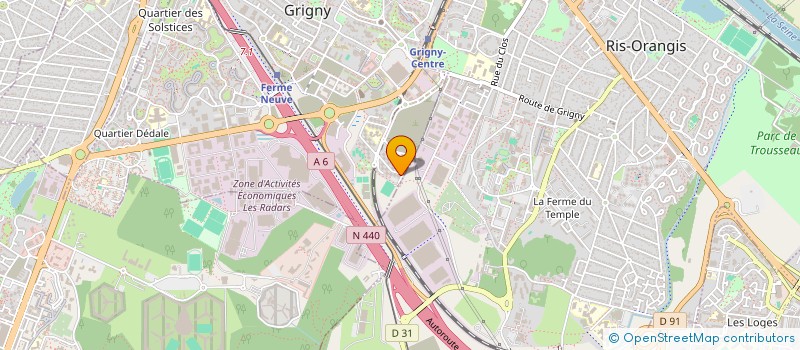 localisation de l'entreprise MND TRANSPORT ET SERVICE à GRIGNY