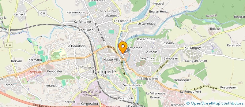 localisation de l'entreprise MNDB COMMUNICATION à QUIMPERLE