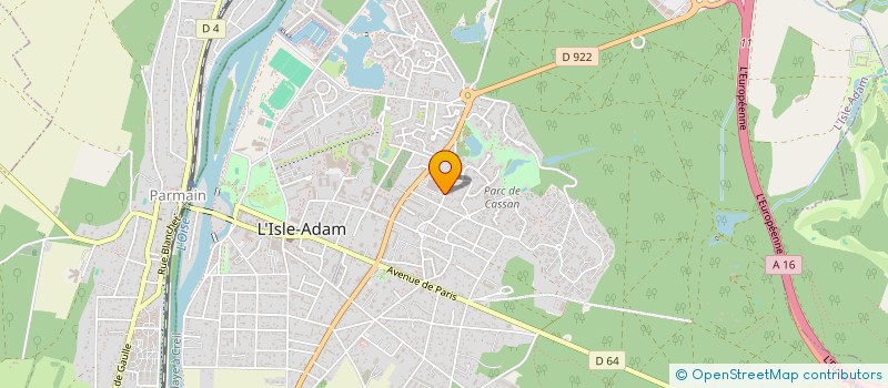 localisation de l'entreprise MNDD  ISLE ADAM