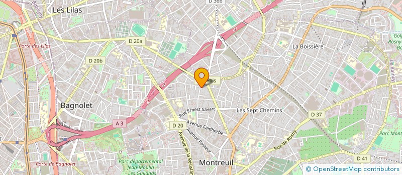 localisation de l'entreprise MNDK FRANCE à MONTREUIL