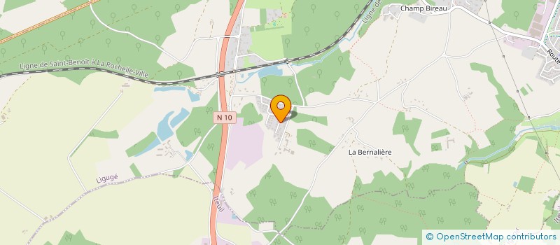 localisation de l'entreprise MNDP IMMO  LIGUGE