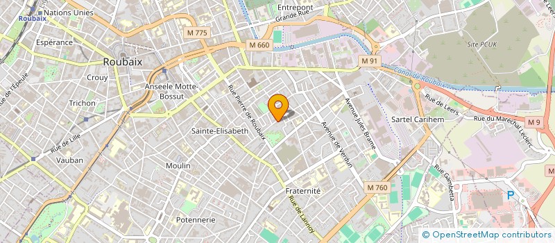 localisation de l'entreprise MNDRIMS à ROUBAIX