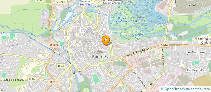 localisation de l'entreprise MNEMOTHEQUE INTERNATIONALE DES SCIENCES ET ARTS EN MUSIQUE ELECTROACOUSTIQUE   -  MISAME  BOURGES