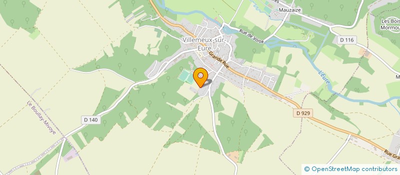 localisation de l'entreprise MNEP BATIMENT à VILLEMEUX-SUR-EURE