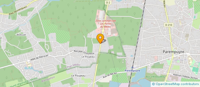 localisation de l'entreprise MNF CONSEIL  LE PIAN-MEDOC