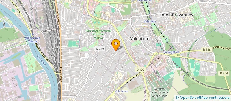 localisation de l'entreprise MNF IMMO à VALENTON