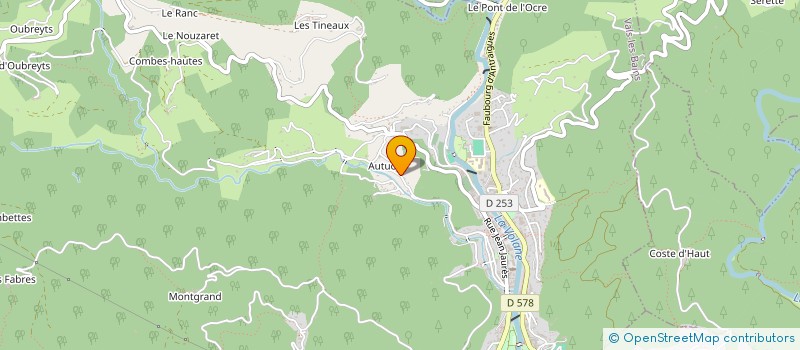 localisation de l'entreprise MNF TP à VALS-LES-BAINS
