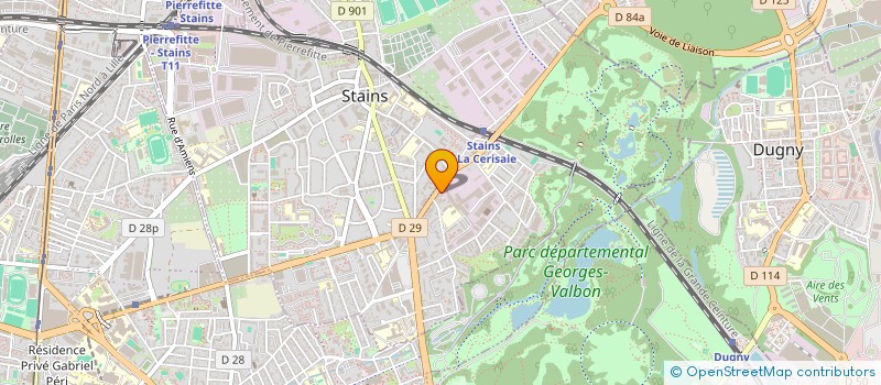 localisation de l'entreprise MNF TRANSPORT à STAINS