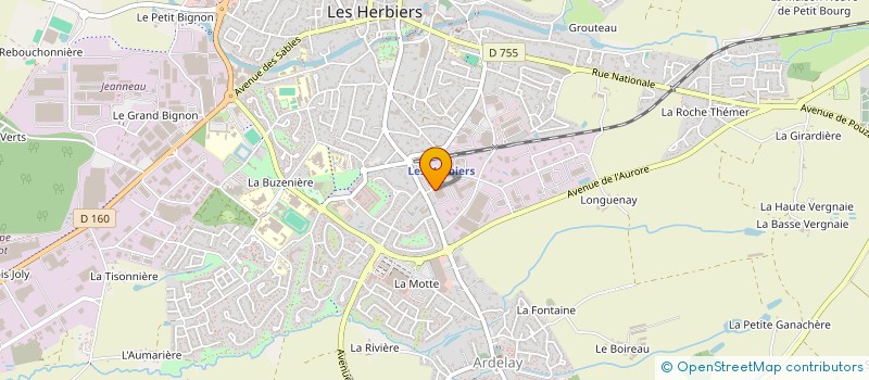 localisation de l'entreprise MNG AUTOMOBILES AGEN à LES HERBIERS