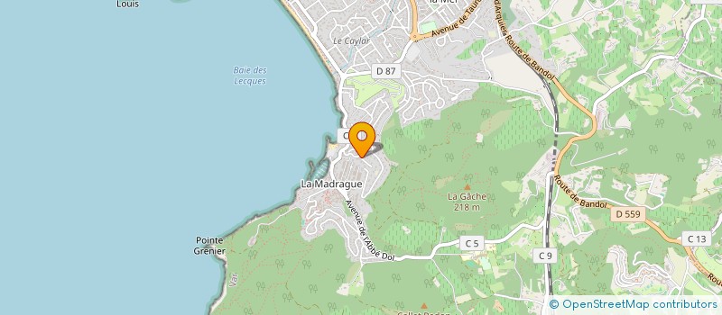 localisation de l'entreprise MNG AZUR à SAINT-CYR-SUR-MER