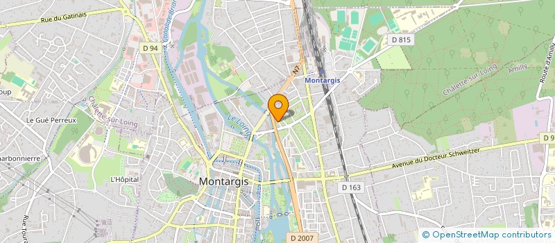 localisation de l'entreprise MNG COM à MONTARGIS