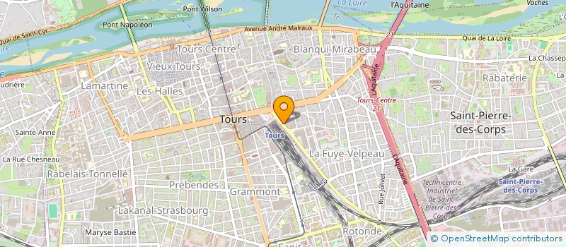 localisation de l'entreprise MNH  TOURS