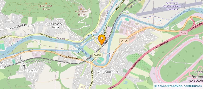localisation de l'entreprise MNH à VOUJEAUCOURT