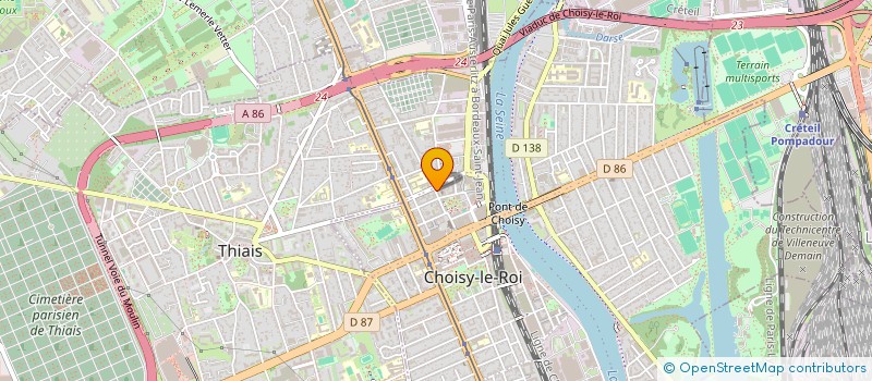 localisation de l'entreprise MNI RESEAU IMMOBILIER  CHOISY-LE-ROI