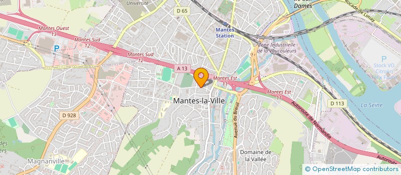 localisation de l'entreprise MNINVEST  MANTES-LA-VILLE