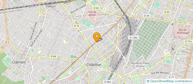 localisation de l'entreprise MNJ BTP à CHATILLON