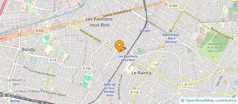 localisation de l'entreprise MNJ ENGINEERING  LES PAVILLONS-SOUS-BOIS