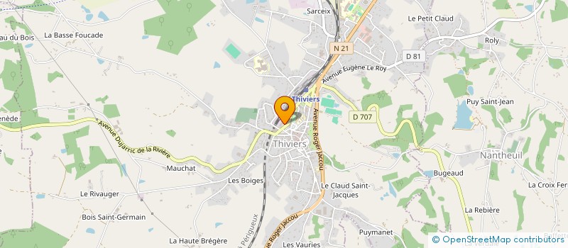 localisation de l'entreprise MNJC à THIVIERS